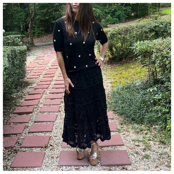 22 PARIS CHIC LIGHT KNIT STAR SWEATER - Picture 5 of 8